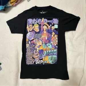 Black One Piece Graphic T-Shirt